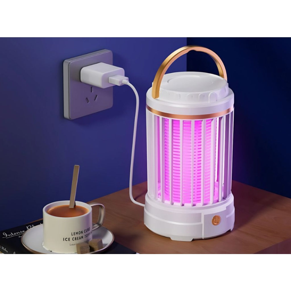 UV Insektenlampe wiederaufladbar 5W – elektrische Mückenlampe zum Aufhängen für Innen und Außen – Bild 3