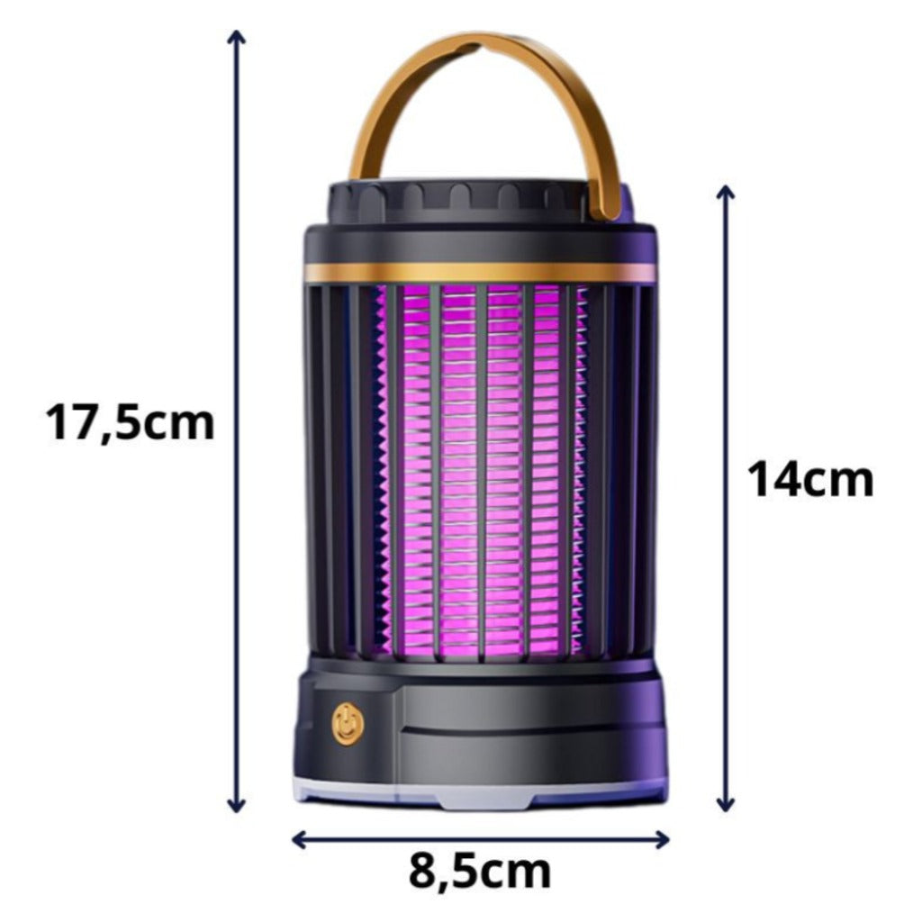 UV Insektenlampe wiederaufladbar 5W – elektrische Mückenlampe zum Aufhängen für Innen und Außen – Bild 5