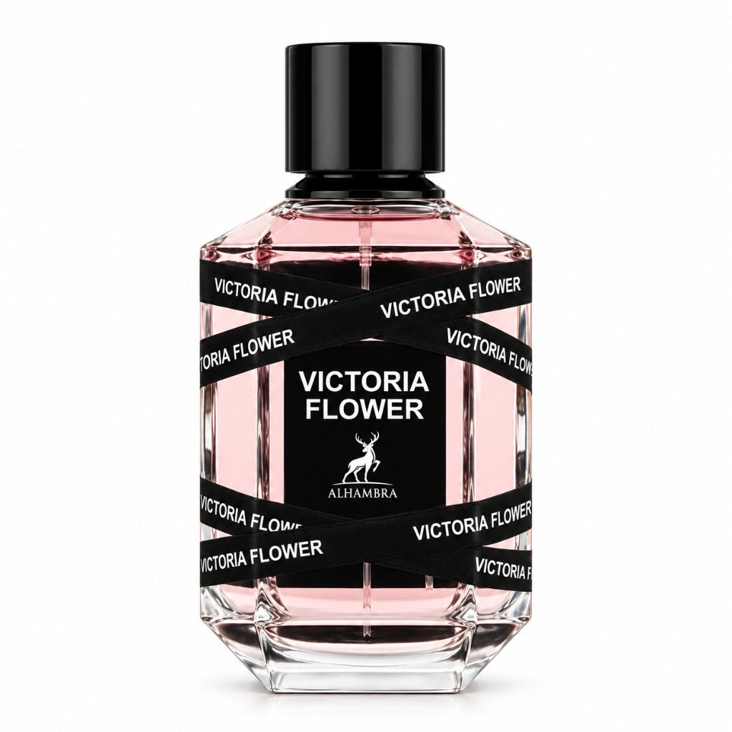 Maison Alhambra Victoria Flower Eau de Parfum 100 ml – blumig-orientalischer Damenduft mit Jasmin, Rose und Vanille