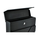 Wandbriefkasten Schwarz mit Zeitungsfach A4-Format verzinktes Eisen Wandmontage 10x37x36,7cm – Bild 7