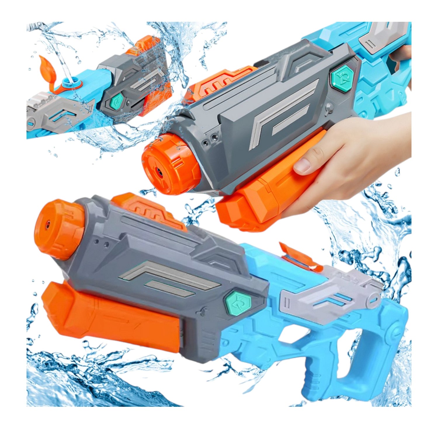 Wasserpistole groß – Thunder Wassergewehr & Werfer für Kinder – Da Meso