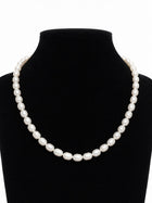 Weiße Perlenkette 40 cm – Elegante Halskette für Damen