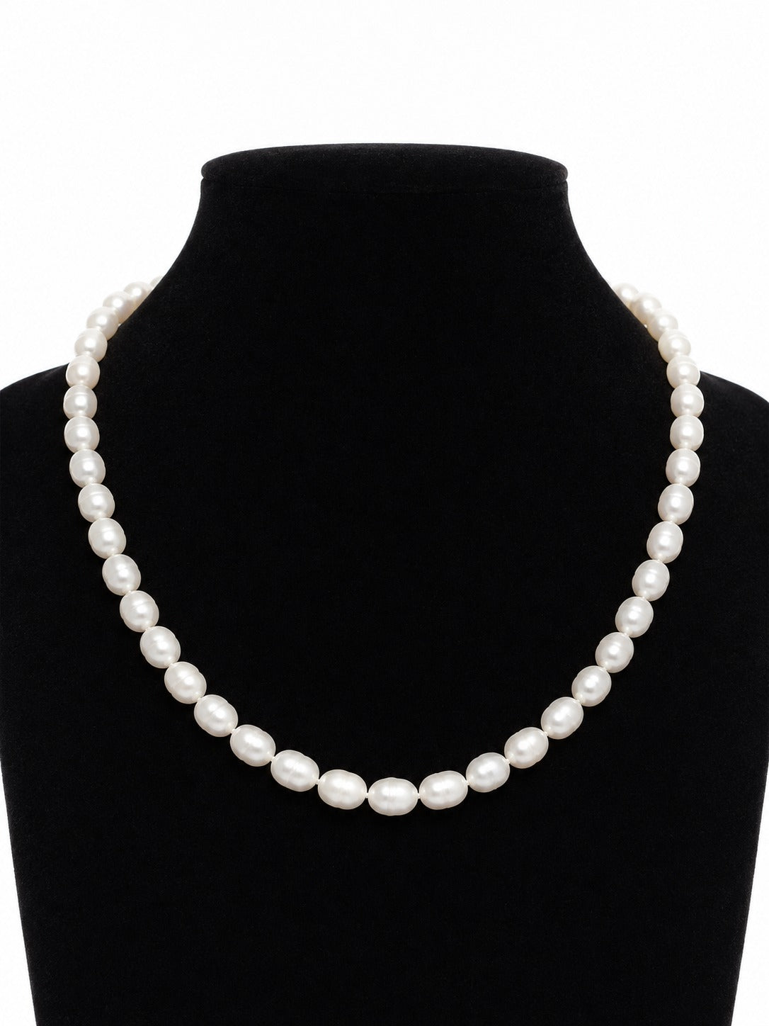 Weiße Perlenkette 40 cm – Elegante Halskette für Damen