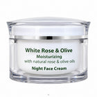 Aroma Essence White Rose & Olive Nachtcreme 50 ml mit Rosenöl und Vitamin E für trockene und empfindliche Haut – Bild 2