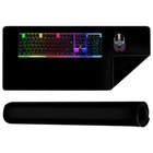 Izoxis XXL Maus- und Tastaturpad Schwarz 90x45 cm – rutschfeste Schreibtischunterlage für Gaming und Büro