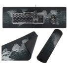 Izoxis XXL Mauspad 88x30 cm Grau – rutschfeste Schreibtischunterlage für Gaming und Büro