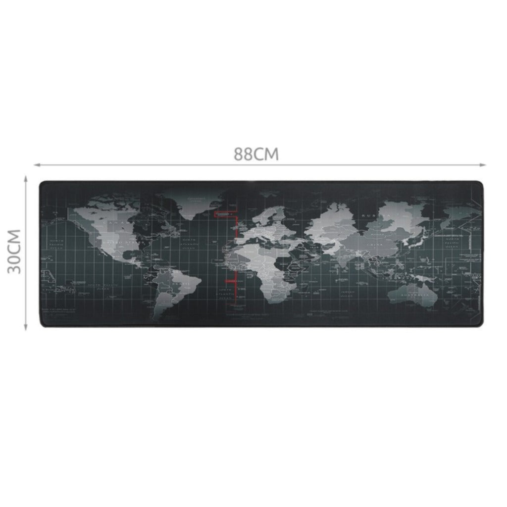 Izoxis XXL Mauspad 88x30 cm Grau – rutschfeste Schreibtischunterlage für Gaming und Büro – Bild 2