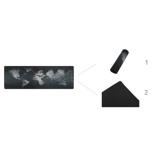 Izoxis XXL Mauspad 88x30 cm Grau – rutschfeste Schreibtischunterlage für Gaming und Büro – Bild 4