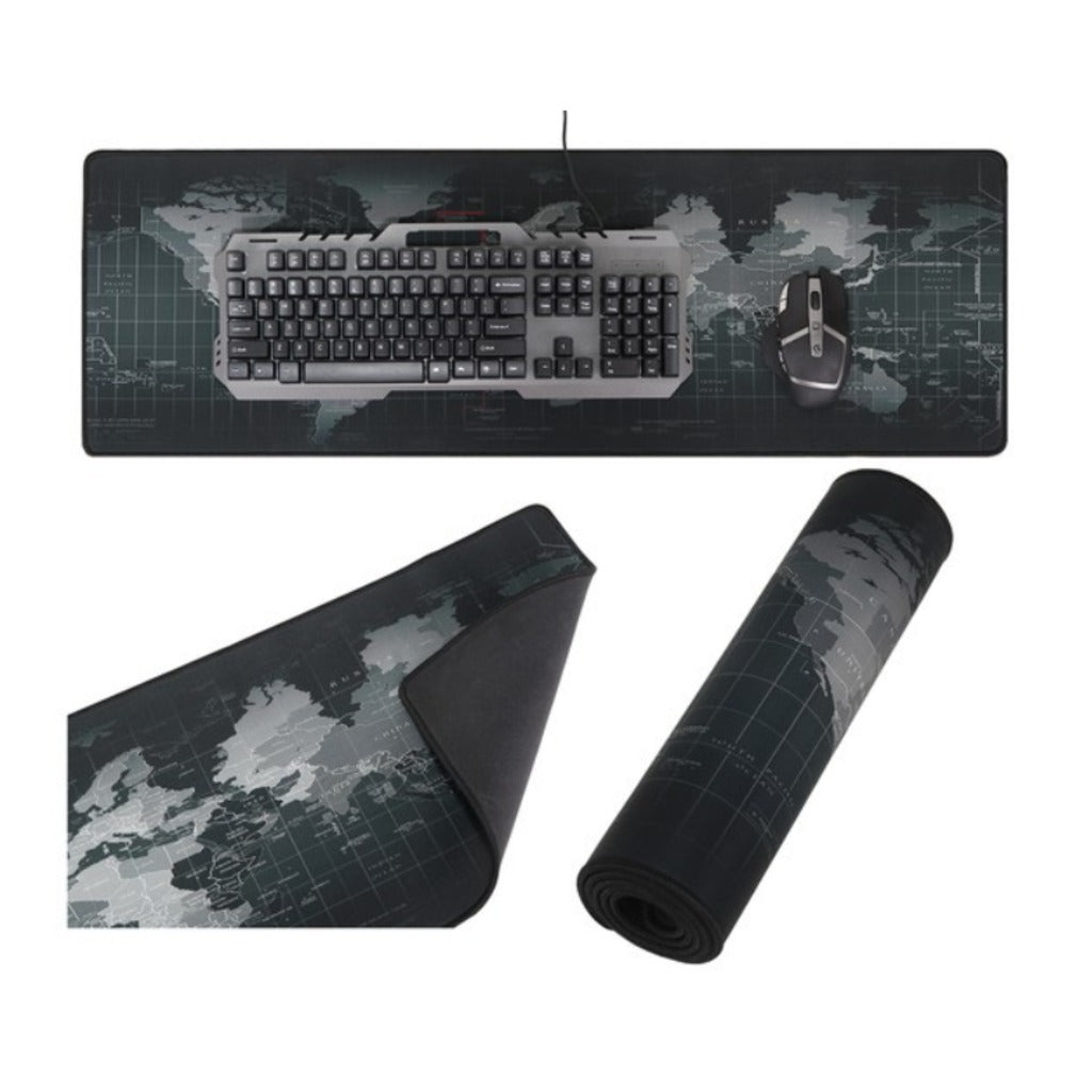 Izoxis XXL Mauspad 88x30 cm Grau – rutschfeste Schreibtischunterlage für Gaming und Büro – Bild 5