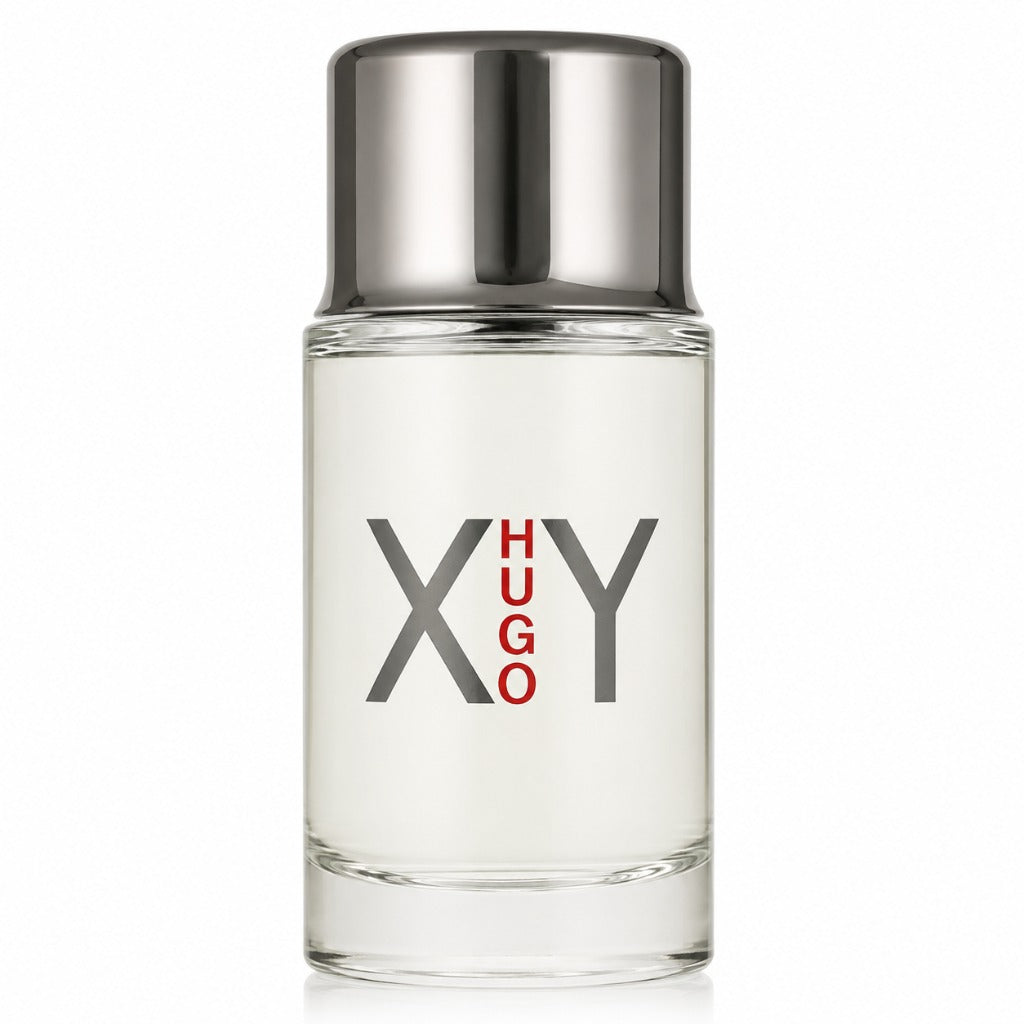 Hugo Boss XY Man Eau de Toilette 100 ml – frischer holzig-aromatischer Herrenduft mit Bergamotte, Minze und Zeder