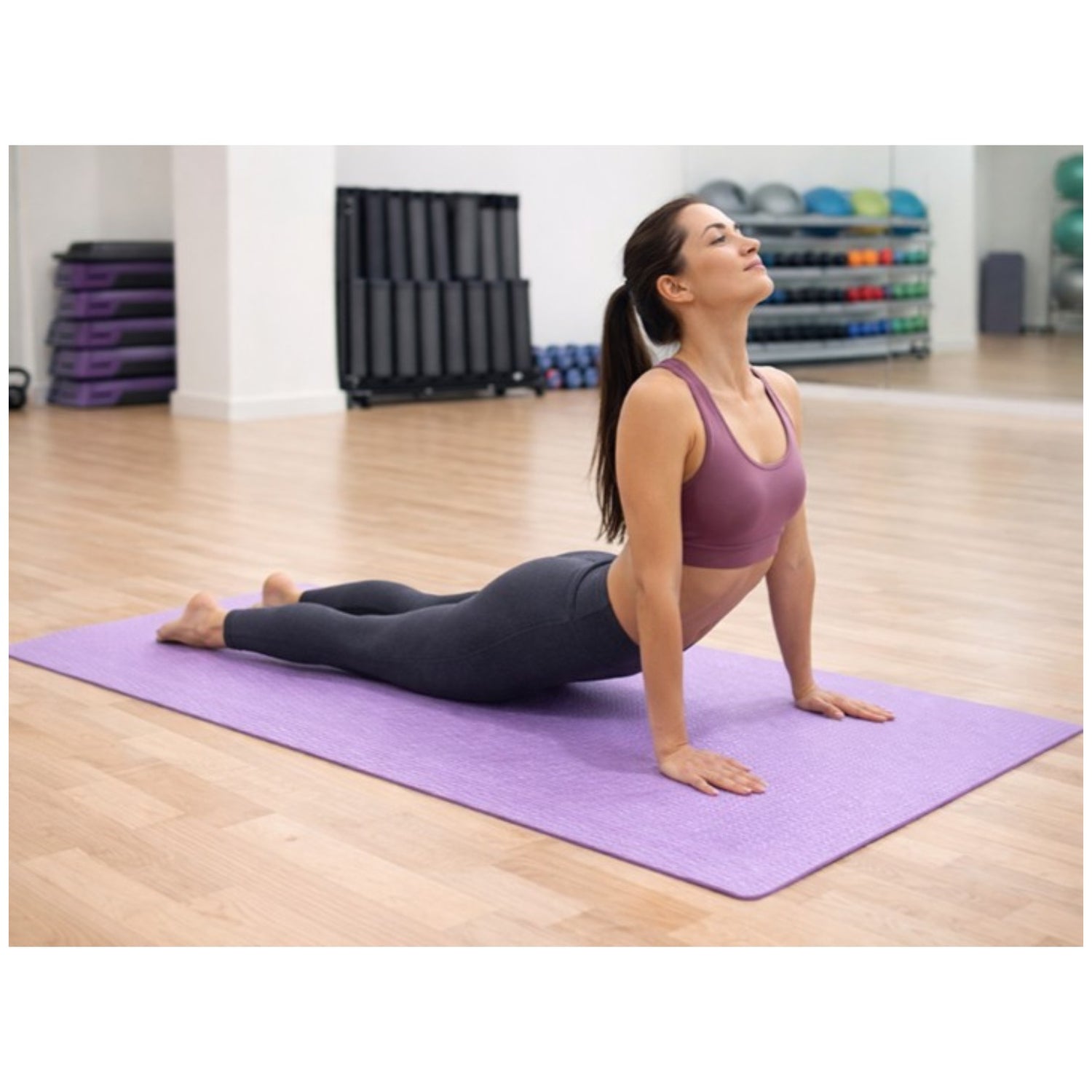 Yoga Matte 190x90 cm 1 cm Dick Fitness, Pilates & Gymnastik Trainingsmatte