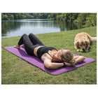 Yogamatte Gymnastikmatte 183x60 cm grün – Übungsmatte für Yoga, Pilates und Fitness mit Schutzhülle – Bild 19