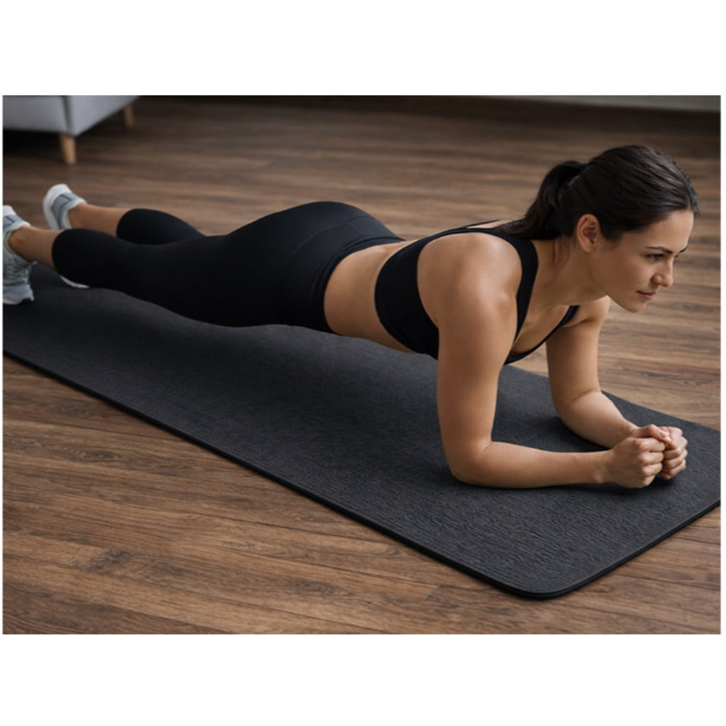 Yogamatte Gymnastikmatte 183x60 cm grün – Übungsmatte für Yoga, Pilates und Fitness mit Schutzhülle