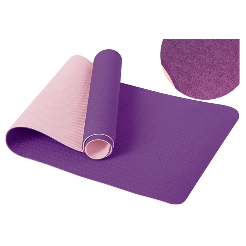 Yogamatte Gymnastikmatte 183x60 cm grün – Übungsmatte für Yoga, Pilates und Fitness mit Schutzhülle – Bild 21