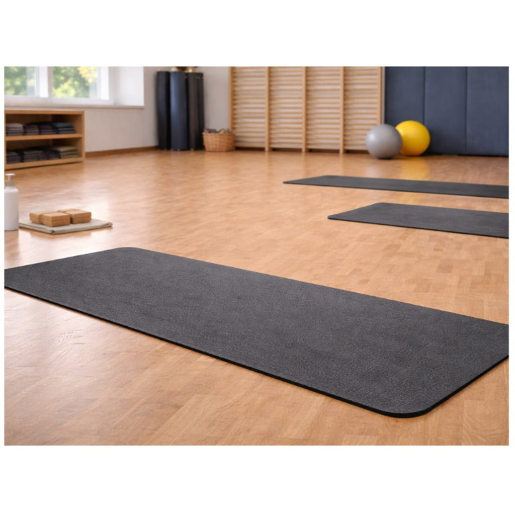 Yogamatte Gymnastikmatte 183x60 cm grün – Übungsmatte für Yoga, Pilates und Fitness mit Schutzhülle – Bild 4