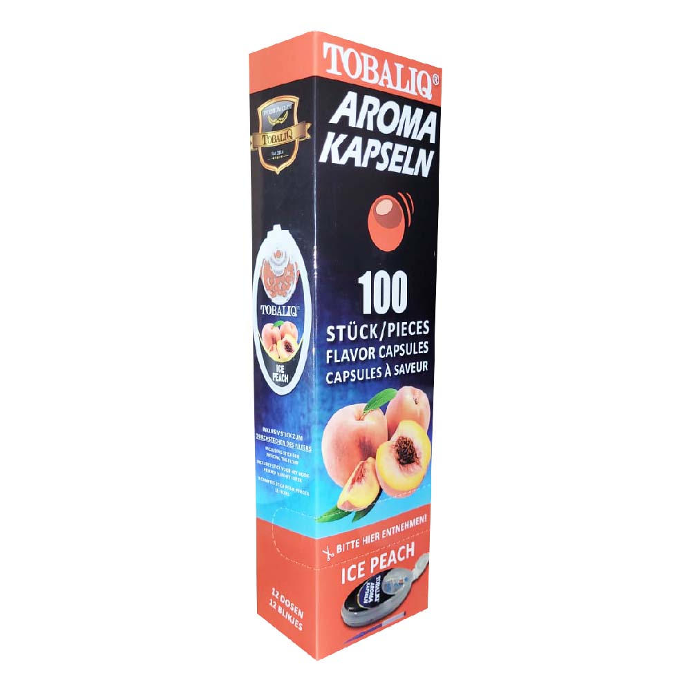 Aroma Kapseln für Zigarette Ice Peach - Pfirsich 12x100= 1200 stück