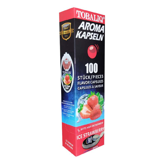 Aroma Kapseln für Zigarette Ice Strawberry / Erdbeere 12x100= 1200 stück
