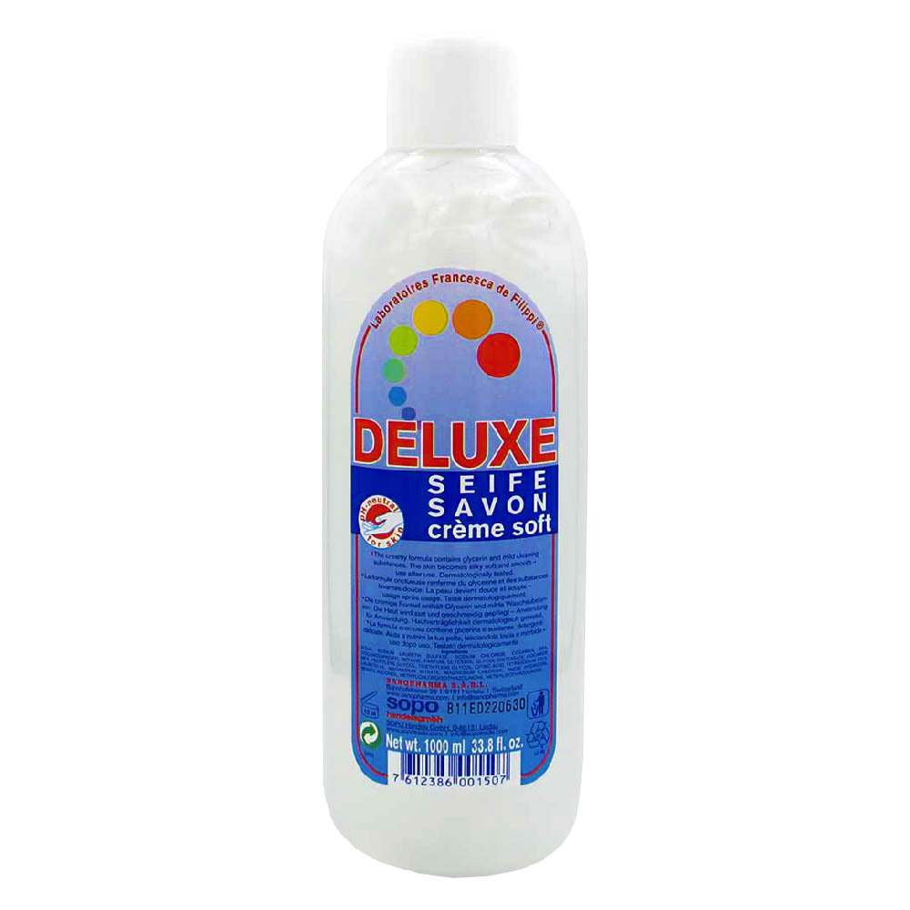 DELUXE Seife - Flüssigcremeseife Nachfüllflasche 1000ml 