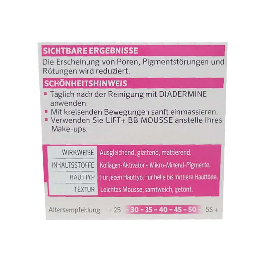 Diadermine Lift + BB Mousse Make-up Lifting Pflege 50ml 