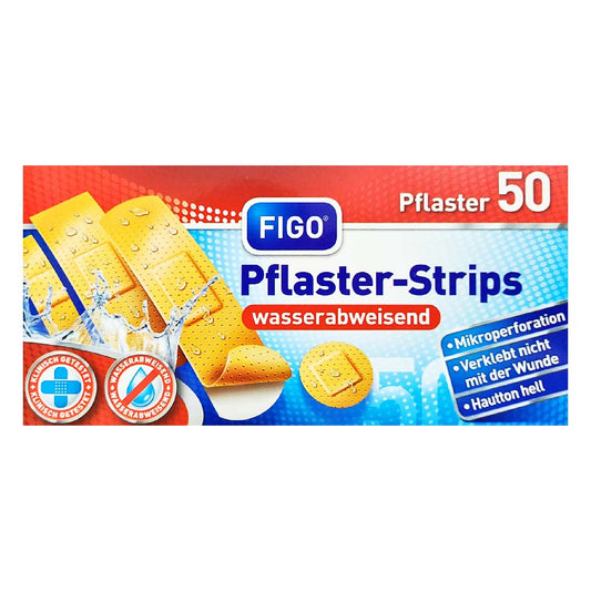 FIGO wasserabweisende Pflaster-Strips 50er Pack