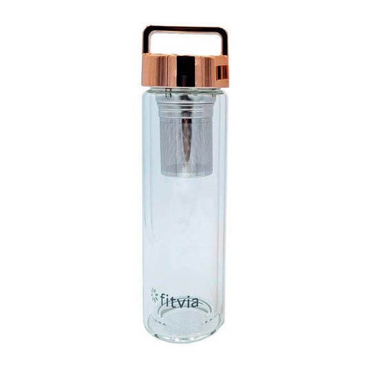 Fitvia Thermo Bottle Thermoskanne Fittea Rose Gold