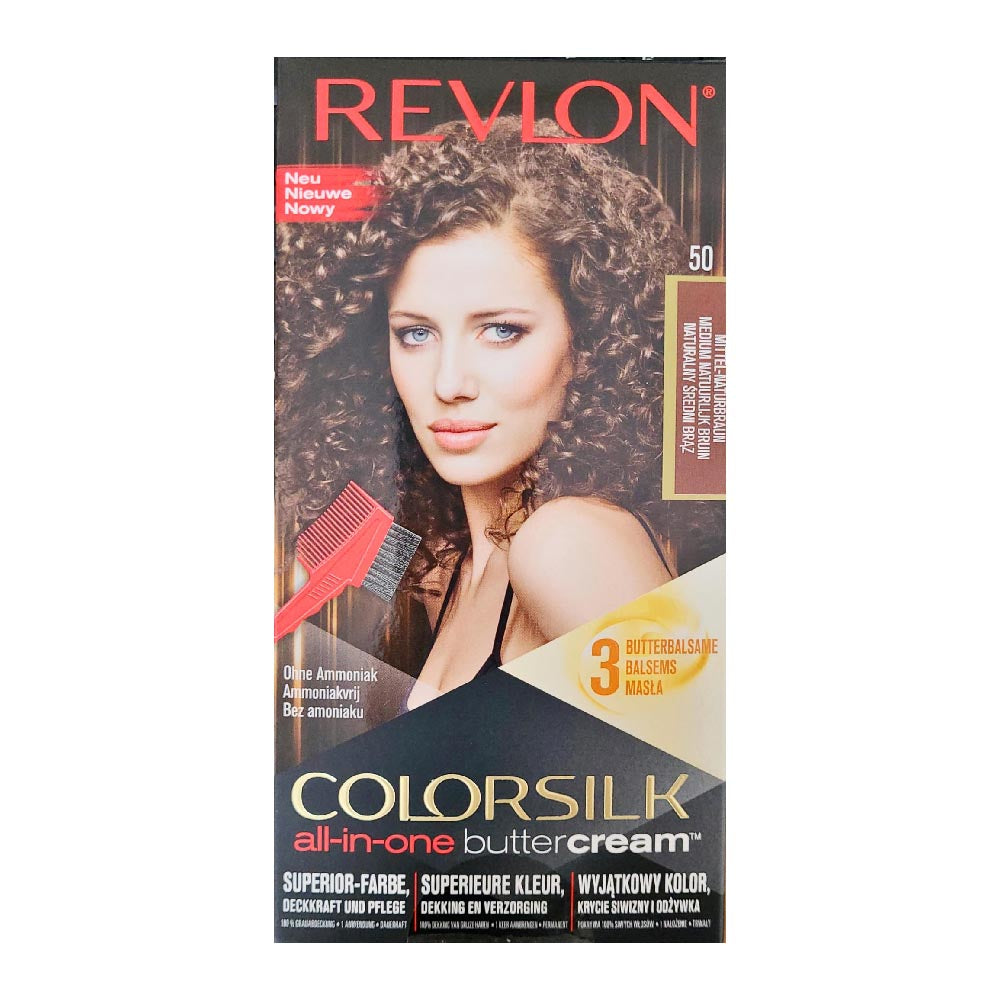 Revlon Colorsilk Haarfarbe Mittel Naturbraun 50 All In One Buttercream