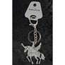Schlüsselanhänger Schlüsselbund mit Strass Einhorn Dekor Anhänger