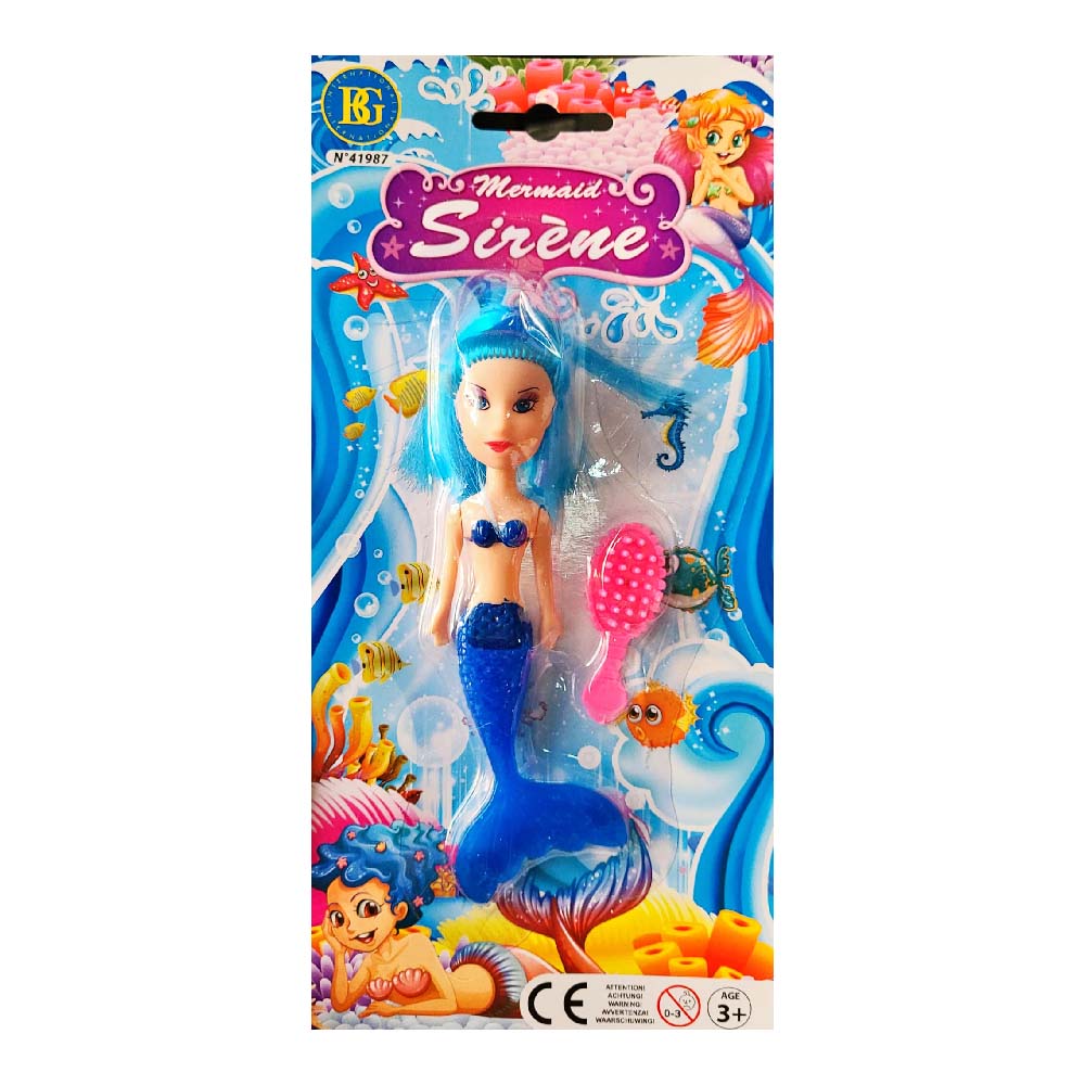 Mermaid Sirene Meerjungfrau mit Haarbürste ca. 14cm