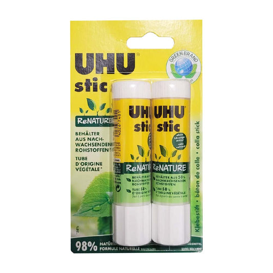 UHU Klebestift Stic ReNATURE 2x21g