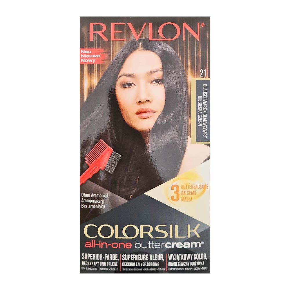 Revlon Colorsilk Haarfarbe Blauschwarz 21 All In One Buttercream