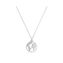 Weltkarte Meine Welt Halskette Kreis Peace Earth Planet