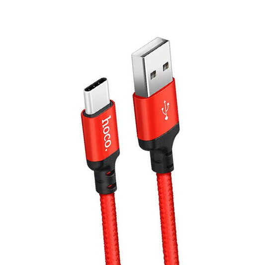 Hoco X14 Ladekabel für Typ-C Rot für Samsung, Huawei, Sony