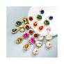 Ohrstecker 3 Farbe Diamonds Geo Dekor
