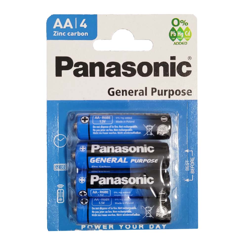 Panasonic  AA Mignon General Purpose R6 Batterien 4er