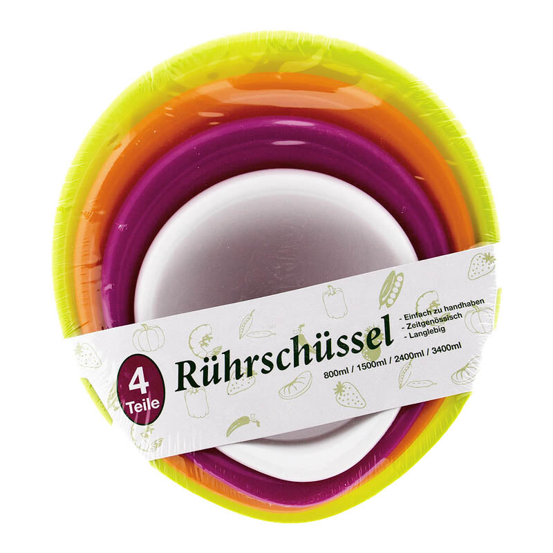 Rührschüssel-Set in vier verschiedenen Größen