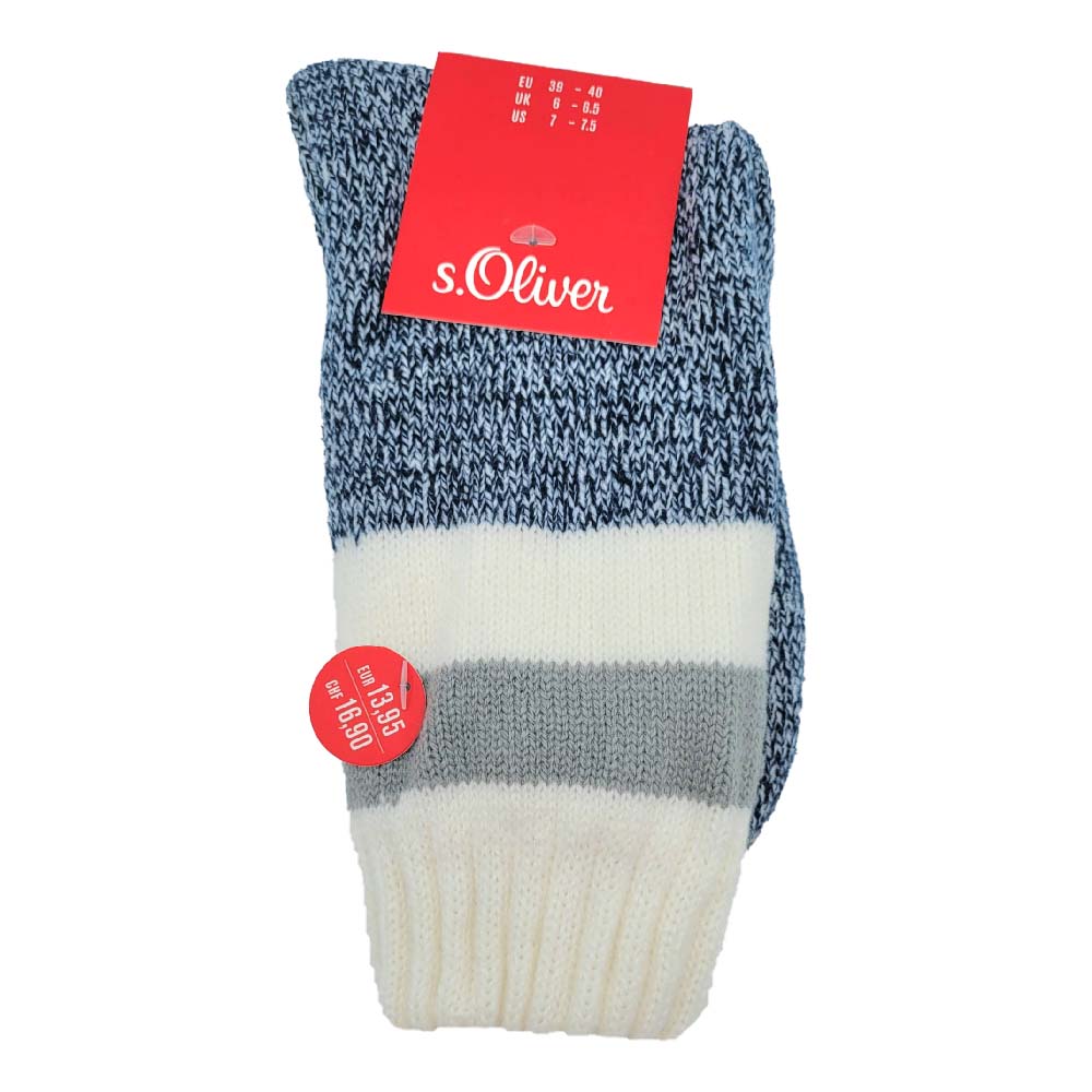 Kuschelsocken mit Teddyfellfütterung von s.Oliver mit Noppen Größe 41-42