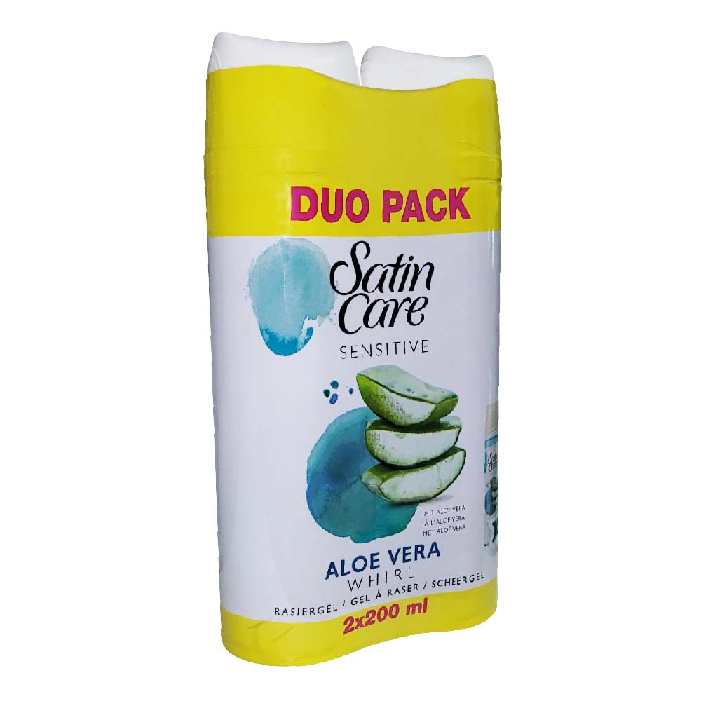Gillette Satin Care Sensetive Aloe Vera Rasiergel 2x200ml – Da Meso