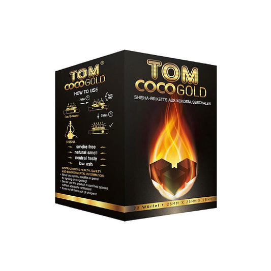 Tom Cococha Gold Shisha Kohle, Wasserpfeifenkohle 1kg